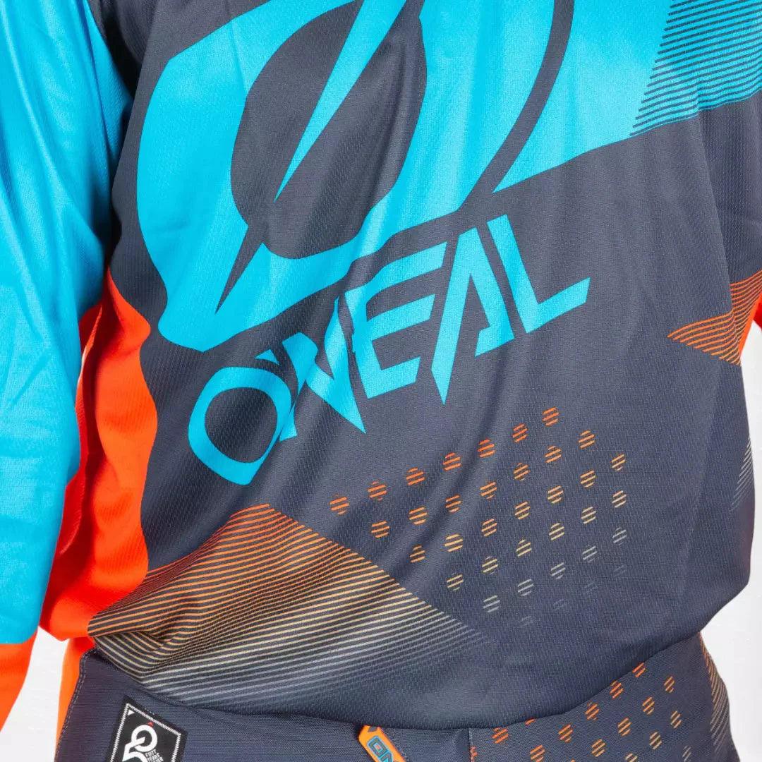 O'Neal Element Factor MX Jersey Gray-Orange-Blue - Dash Racegear