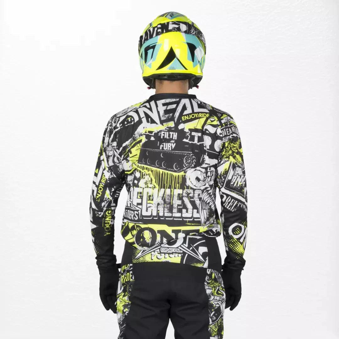 O'Neal Element Jersey Attack Black-HiVis - Dash Racegear 