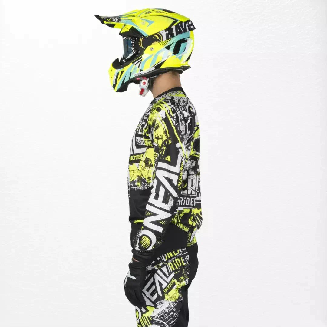 O'Neal Element Jersey Attack Black-HiVis - Dash Racegear 