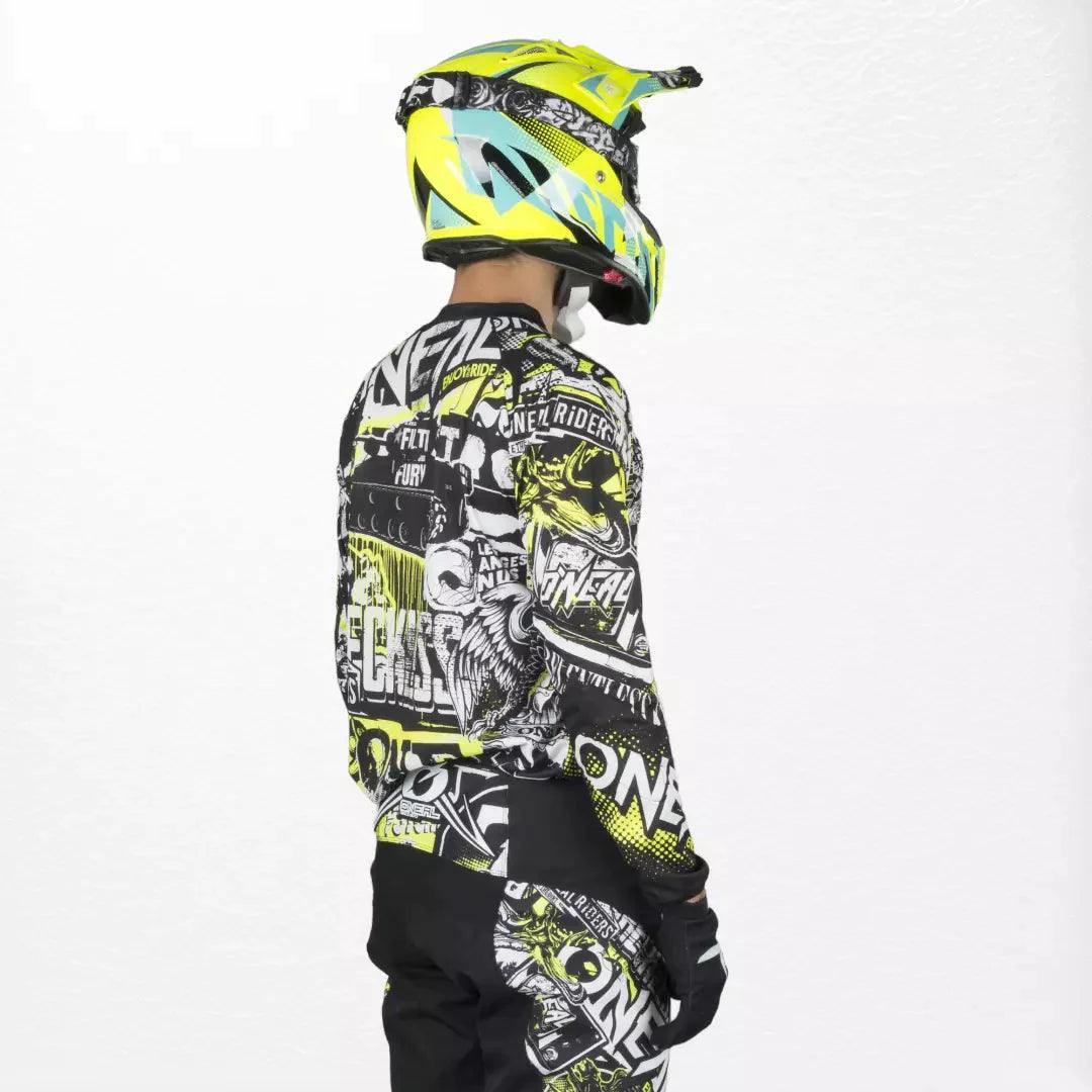 O'Neal Element Jersey Attack Black-HiVis - Dash Racegear 