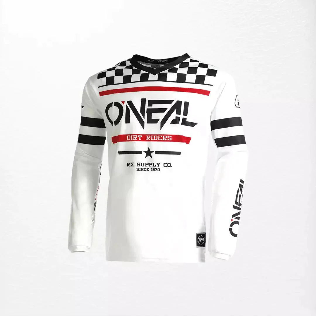 O'Neal Element Squadron Youth MX Jersey White-Black - Dash Racegear 