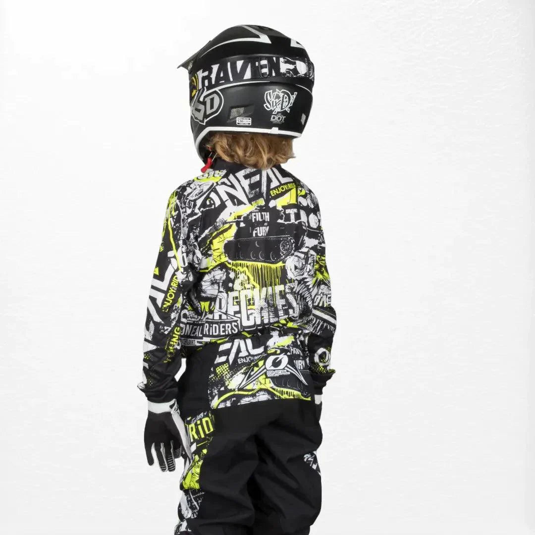 O'Neal Youth Element Jersey Attack Black-HiVIs - Dash Racegear 