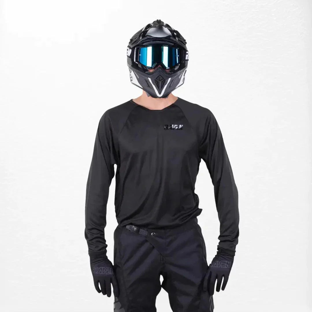 Raven Rival MX Jersey Black - Dash Racegear 