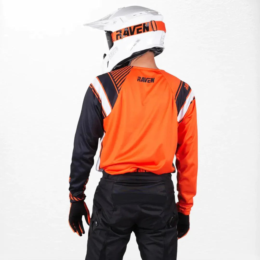 Raven Rival MX Jersey Orange-Black - Dash Racegear 