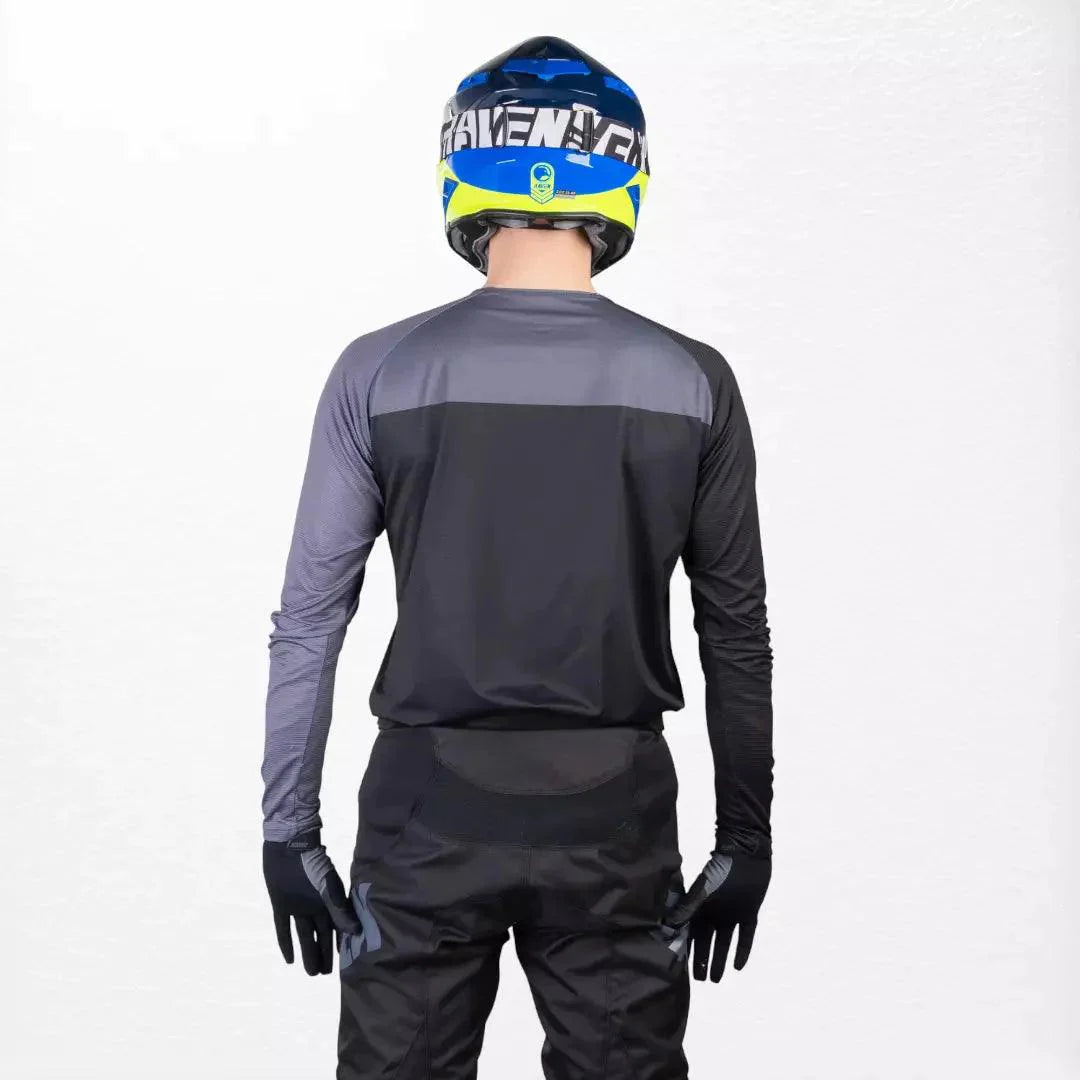 Raven Verve MX Jersey Black-Grey - Dash Racegear 