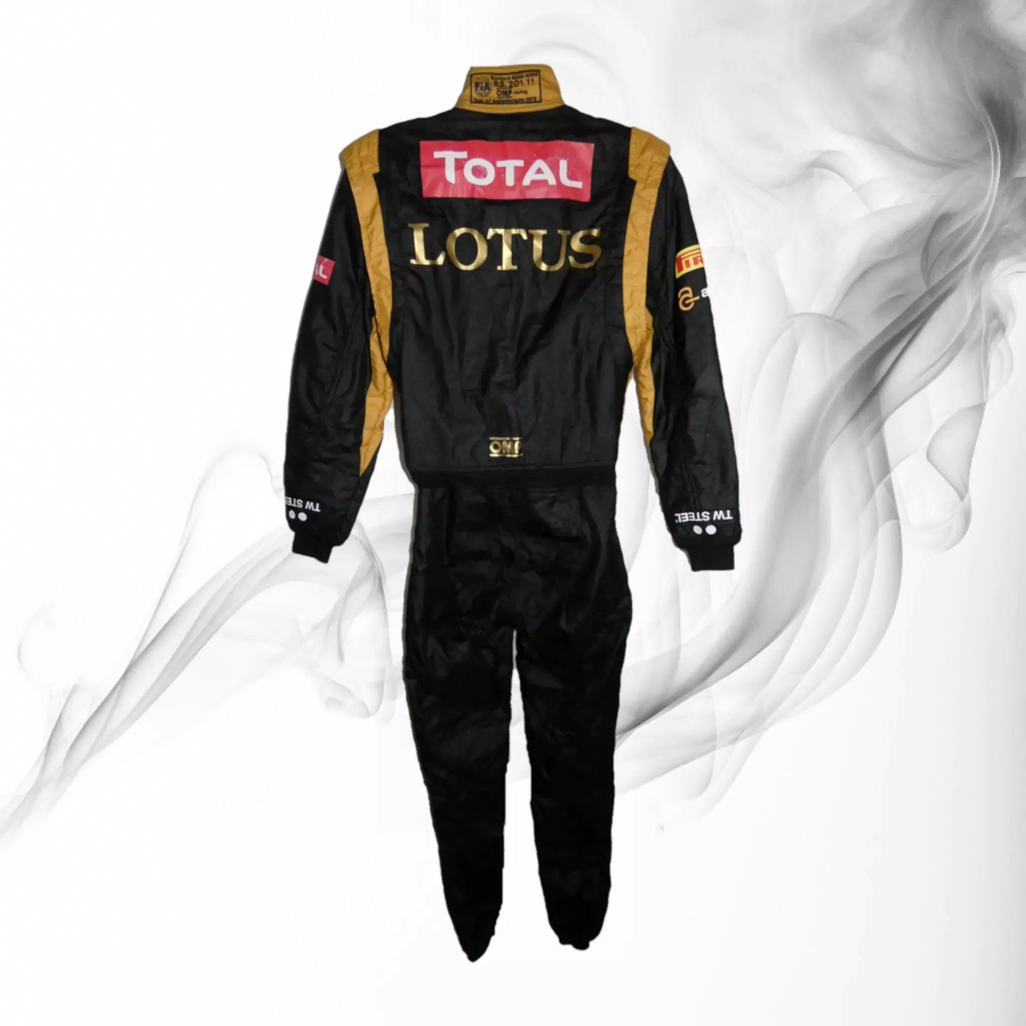 Romain Grosjean 2012 British GP ‘The dark knight rises’ Lotus F1 race suit - Dash Racegear 