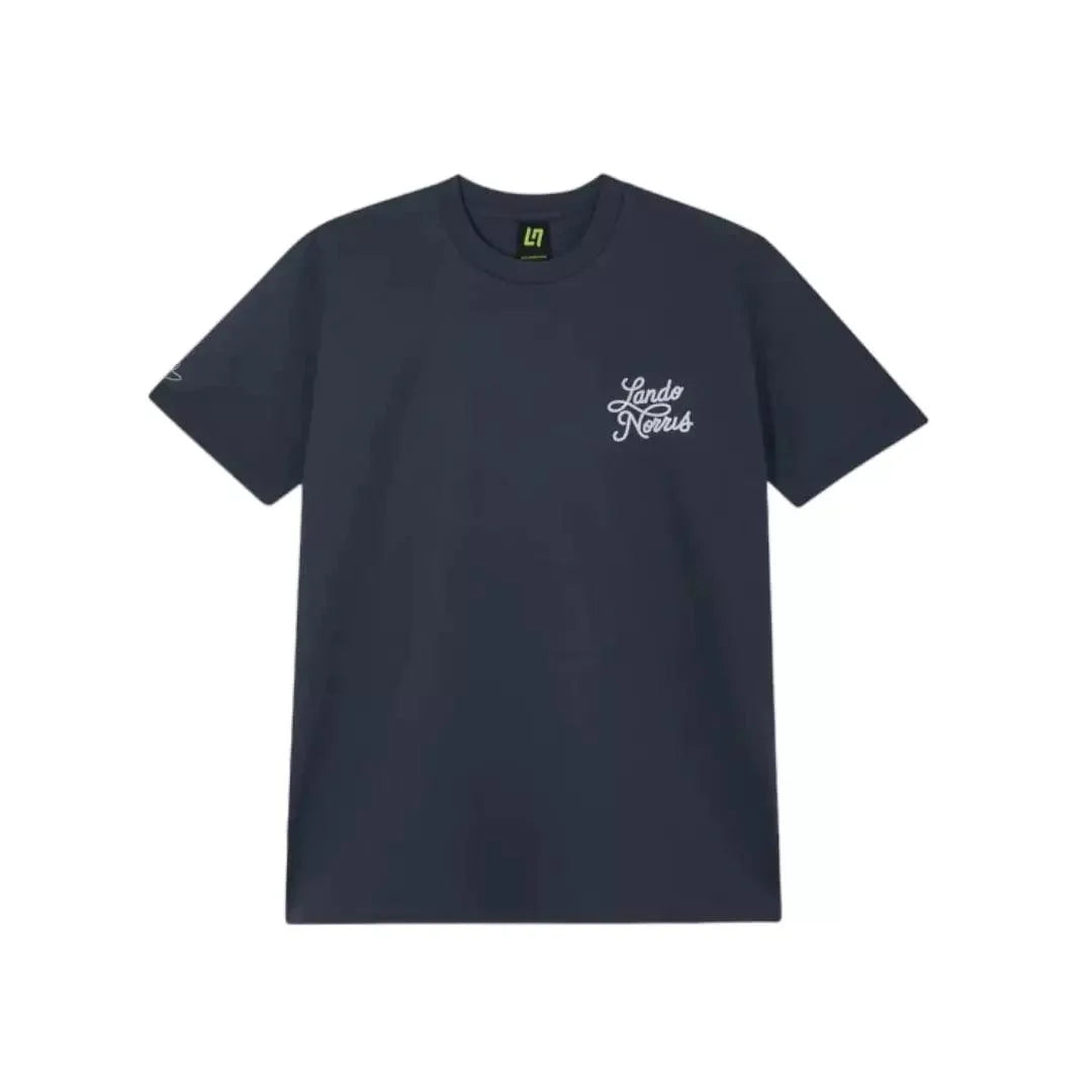 SCRIPT PETROL BLUE SHORT SLEEVE TEE Dash racegear