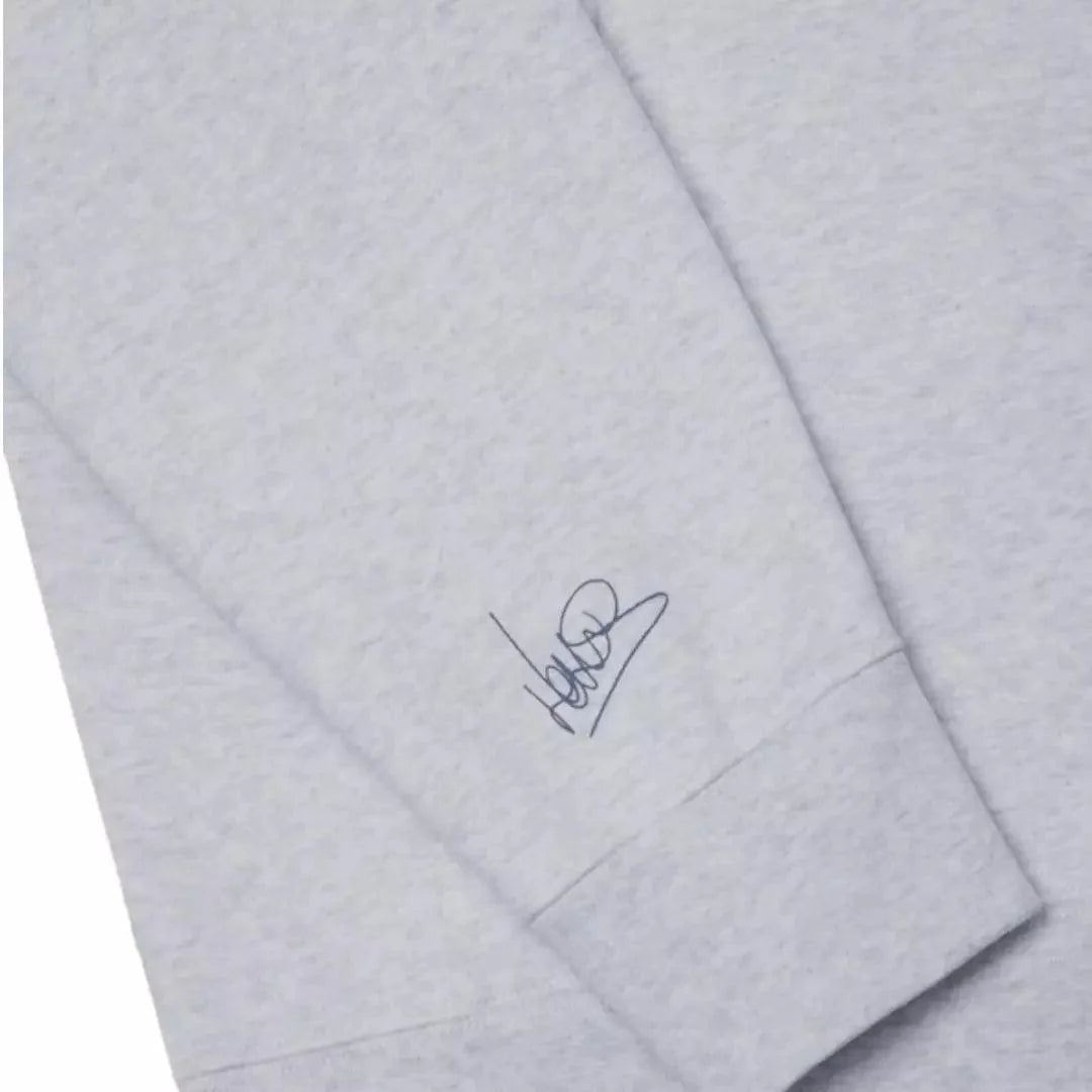 SCRIPT WHITE HEATHER HOODIE Dash racegear