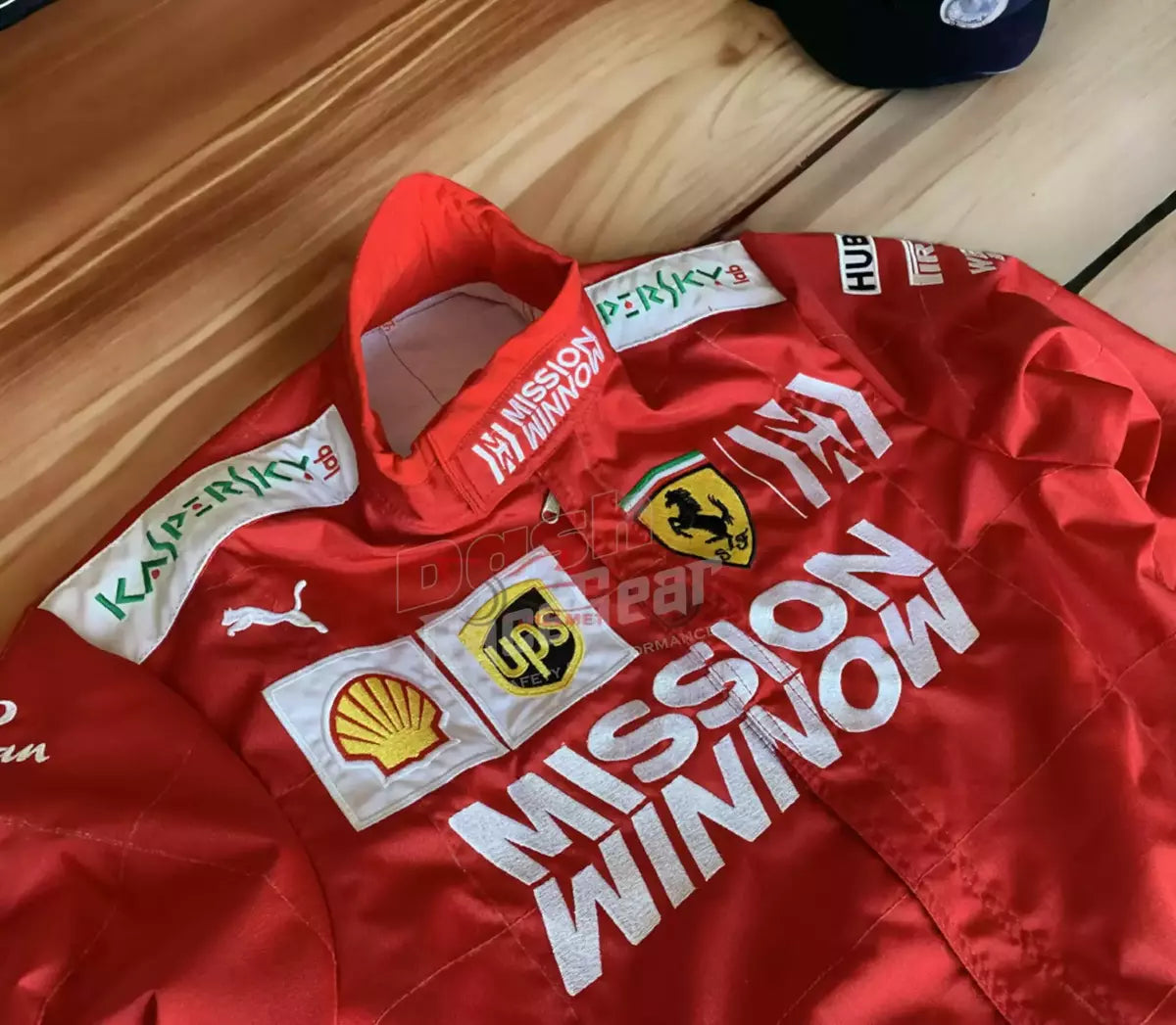 Sebastian Vettel Ferrari Mission Winnow F1 Embroidered Racing Suit