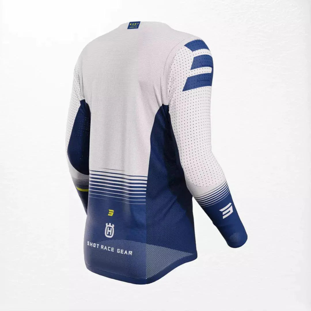 Shot Husqvarna Limited Edition 2023 MX Jersey Blue - Dash Racegear 