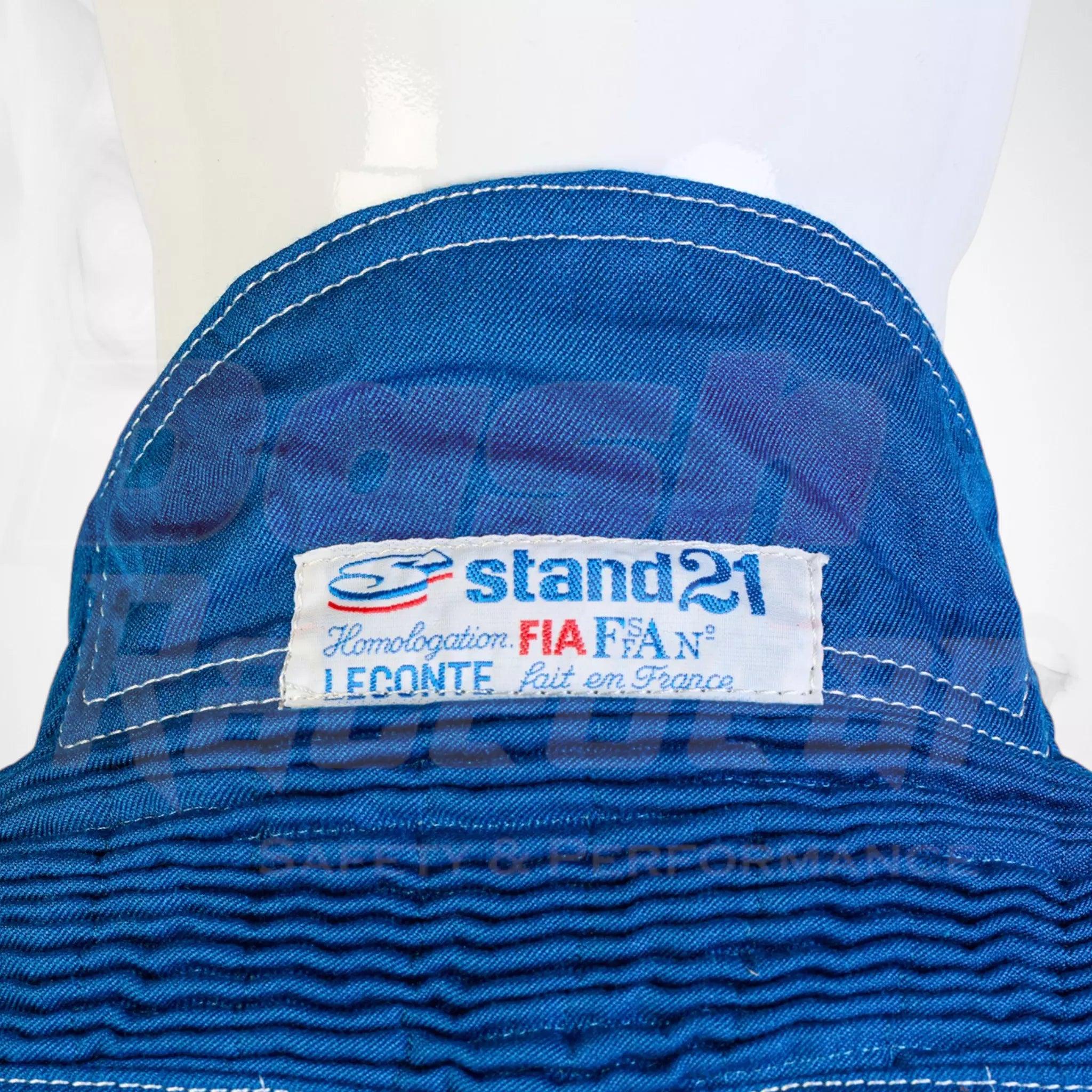 Stand 21 LeConte Blue NIGEL MANSELL’S Race Suit - Dash Racegear