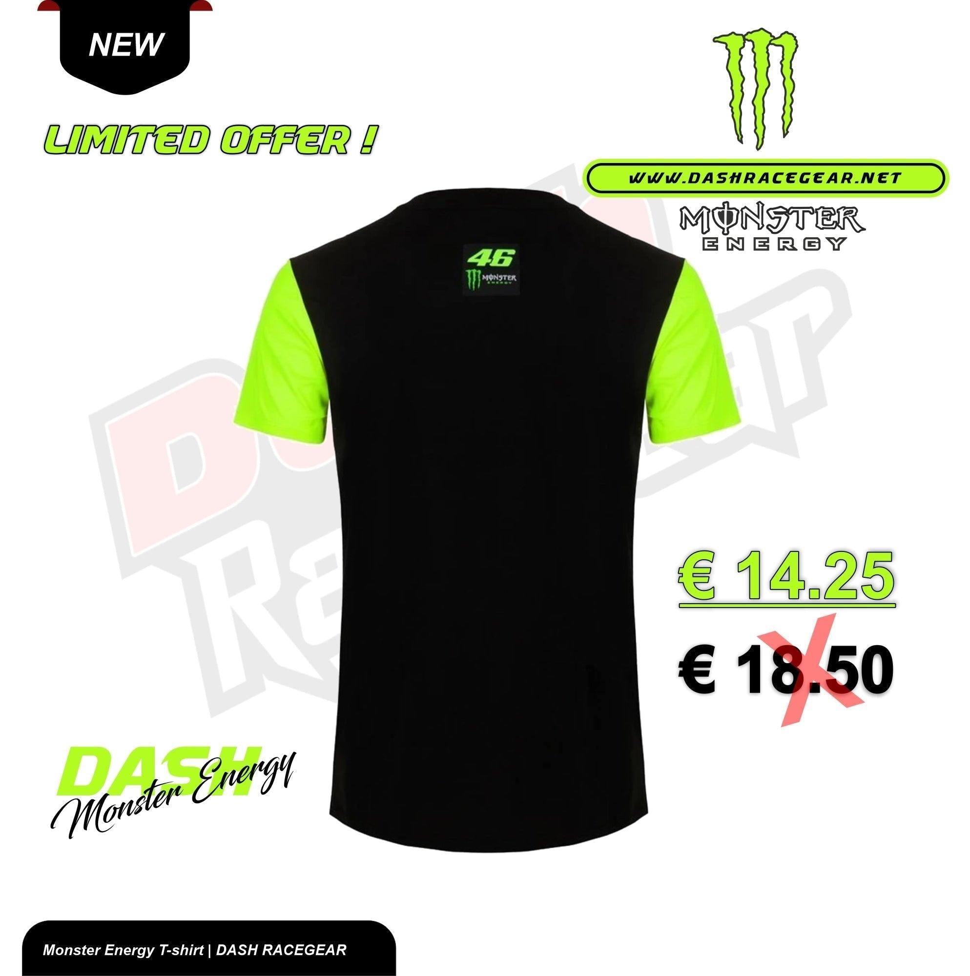 VALENTINO ROSSI VR46  MONSTER ENERGY T-SHIRT DASH RACEGEAR