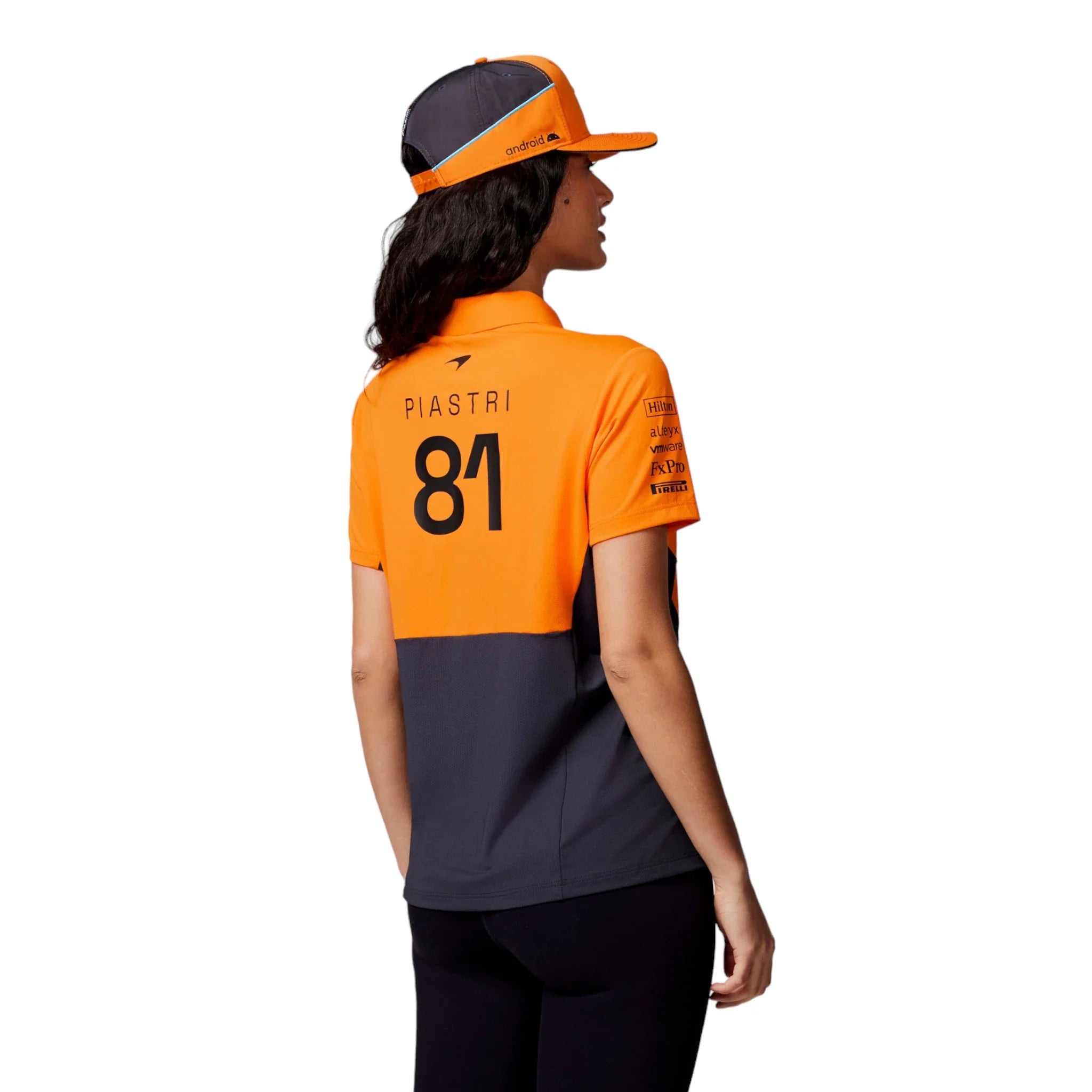 Womens Official Teamwear Polo Shirt Oscar Piastri Formula 1