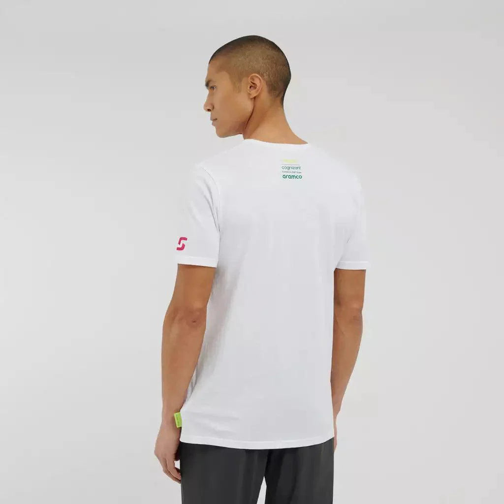 AMF1 Lance Stroll Limited Edition T-Shirt - White DASH RACEGEAR