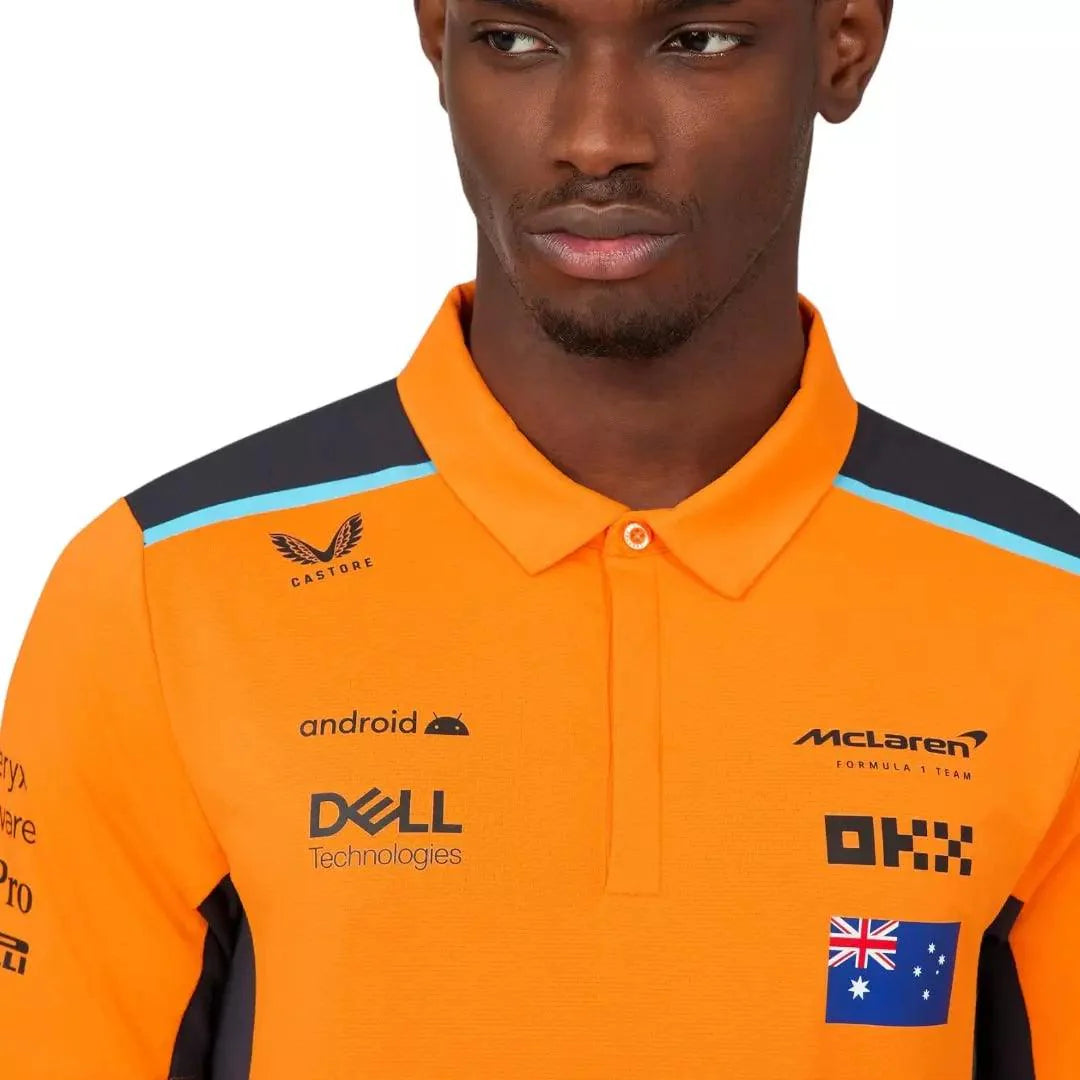 MENS McLAREN REPLICA POLO SHIRT OSCAR PIASTRI DASH RECEGEAR