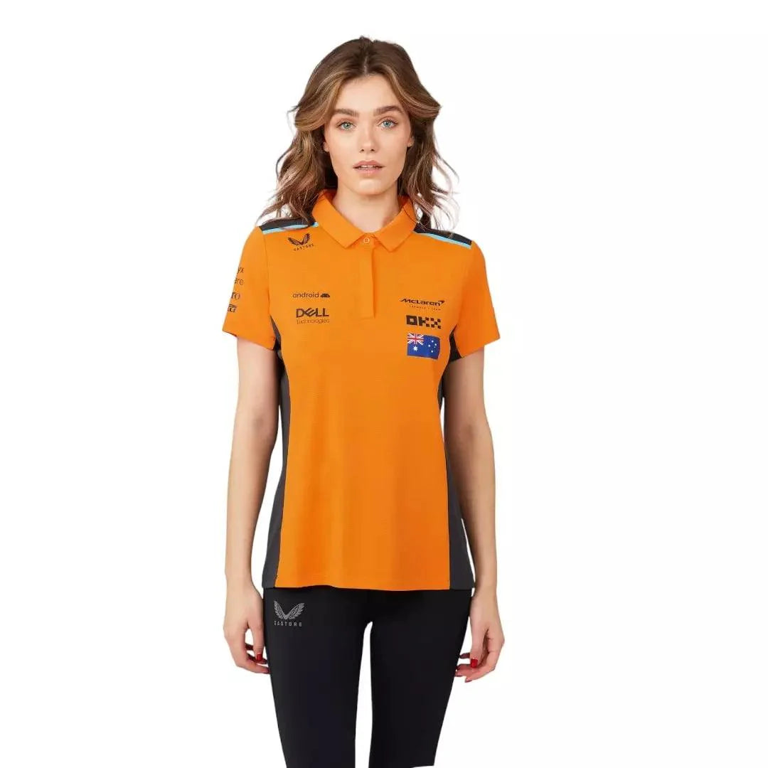 WOMENS McLAREN REPLICA POLO SHIRT OSCAR PIASTRI DASH RECEGEAR